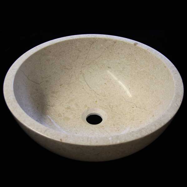 Crema Marfil Round Basin