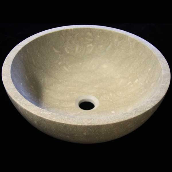 Rustic Green Marble Round Basin